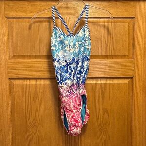 Dolphin Women’s Modest One Piece Swimsuit Size 36